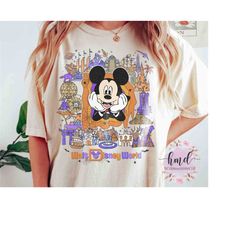 cute disney mickey mouse costume halloween retro shirt, mickey's not so scary party family matching tee, disneyland vaca