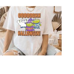 disney toy story alien halloween oooohh costume mummt boo witch t-shirt, mickey's not so scary party tee, disneyland vac