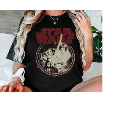star wars group classic a new hope heroes badge graphic shirt, galaxy's edge unisex t-shirt family birthday gift adult k