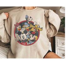 Disney Mickey and Friends Group Shot Christmas Wreath Gifts Unisex Adult  T-Shirt