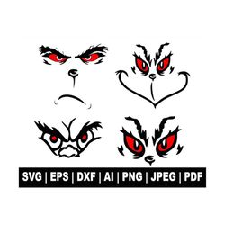 grinch face svg, grinch svg bundle, grinch ornament, christmas svg, cartoon svg, grinch face clipart, grinch face png, s