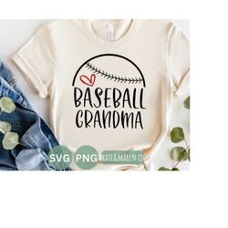 baseball grandma svg, baseball grandma png, cricut cut file and sublimation