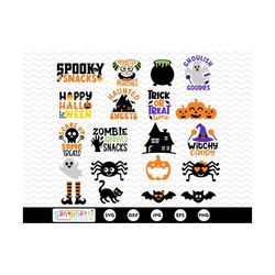 halloween treats bundle , halloween candy svg, halloween bucket svg