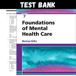 latest 2023 foundations of mental health care, 7th edition by morrison-valfre test bank |  all chapters