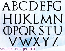 game of thrones alphabet black svg, bundles game of thrones svg, png,dxf, pdf, jpg...