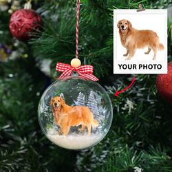 custom photo globe ball ornament, 3d ball ornament gifts, christmas gift for kid