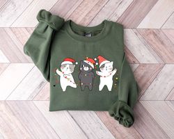meowy christmas sweatshirt,happy cat year shirt,funny christmas cat shirt,cat christmas sweatshirt,cats sweatshirt,cat l