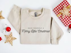 merry christmas sweatshirt, womens christmas shirt, christmas crewneck, minimal christmas shirt xmas tee, merry and brig