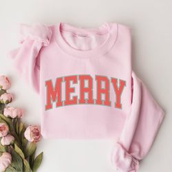 merry christmas sweatshirt, womens christmas sweatshirt, christmas crewneck sweater, holiday sweater, christmas gift, re