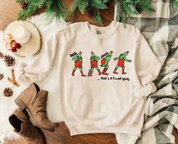 that's it i'm not going sweatshirt, disney funny grinchmas sweater, funny christmas shirt, family matching holiday, cute