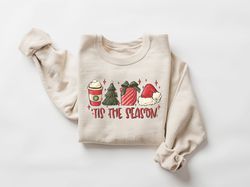 tis the season sweatshirt, christmas crewneck, christmas coffee shirt, christmas matching, christmas sweater, xmas shirt