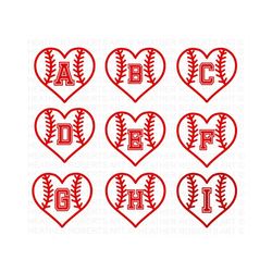 baseball softball heart monograms svg bundle, baseball heart svg, softball heart svg, sports svg, baseball svg, softball svg,cricut cut file