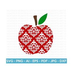 fancy apple svg, teacher svg, back to school svg, teacher shirt svg, gift for teachers svg, school shirt svg, cricut cut files, silhouette