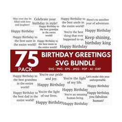 birthday greeting quotes svg bundle, birthday svg, birthday greeting svg, happy birthday svg, birthday cards svg, cut files for cricut