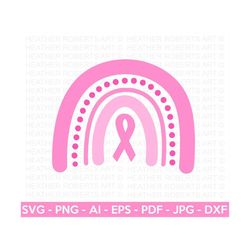 breast cancer awareness rainbow svg, cancer svg, breast cancer svg, awareness ribbon svg, pink ribbon svg, stay strong svg, cut file cricut