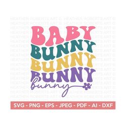 baby bunny svg, retro easter svg, easter svg, easter svg for kids, easter svg shirt, easter bunny ears svg, cut file for cricut