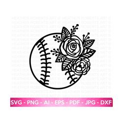 floral softball svg, softball svg, softball player svg, softball shirt svg, softball quotes svg, sports svg, cut file for cricut, silhouette