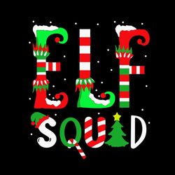 elf squad christmas family vacation svg