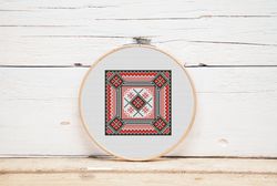 ukrainian cross stitch pattern needle pincushion ethnic cross stitch pattern digital file pdf