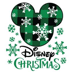 Disney Mickey Vacation Green Buffalo Christmas SVG