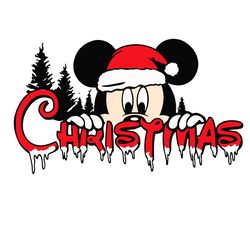 merry christmas santa disney mickey gift svg