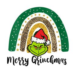 rainbow merry grinchmas santa claus png