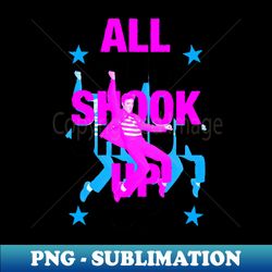 all shook up - artistic sublimation digital file - enhance your apparel with stunning detail