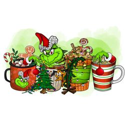 latte coffee grinch santa christmas png