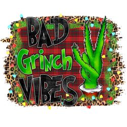 bad grinch vibes christmas light string png