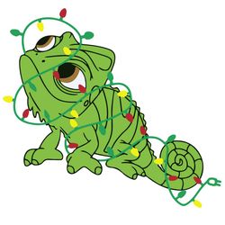 cute christmas disneyland pascal lights string logo svg