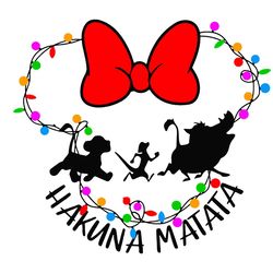 disney minnie xmas lion king light vacation logo svg