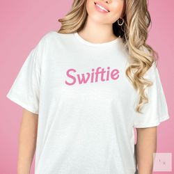 taylor swiftie x barbie tee shirt, taylor swift, pink, hot pink, gift for her, teen, wife, girlfriend gen z concert mer