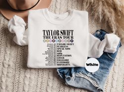 taylor swift the eras tour shirt, tour dates t-shirt, taylor swift concert merch sweatshirt, taylor swiftie gift, vinta