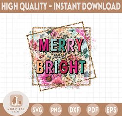 merry and bright png | merry & bright sublimation | christmas sublimation design | christmas png design | digital downlo