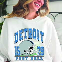 vintage detroit lion football crewneck sweatshirt, detroit football sweatshirt, detroit football crewneck, detroit footb