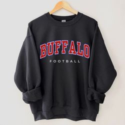 vintage inspired buffalo football sweatshirt football crewneck retro style bills shirt gift for bills football fan buffa