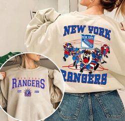 vintage sport sweatshirt, new york rangers shirt, rangers tee, hockey sweatshirt, college sweater, hockey fan , new york