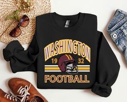 washington football crewneck, vintage style washington sweatshirt, commander sweater, washington fans gift, washington t