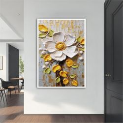 flower canvas art, flower wall art,wall art, canvas art, framed canvas art, modern flower wall art, flower canvas print