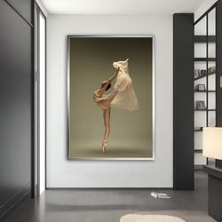 modern ballerina canvas painting, abstract ballerina print wall art, ballerina canvas wall decor, dance & woman,decor fo