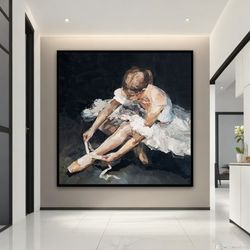 ballerina canvas print art, ballerina fine art print, ballerina canvas painting, artistic dance canvas wall art, balleri