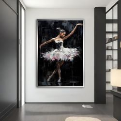 ballerina canvas, effect ballerina girl print, ballerina wall art, ballerina canvas print, ballerina girl painting, , de