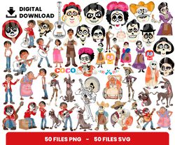 bundle layered svg, halloween, coco mask, coco svg, movie, digital download, clipart, png, svg, cricut