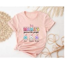 easter mama shirt, personalized mom shirt with kids names, gift for mom, easter shirt, easter mom shirt, mama bunny shir