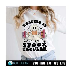 halloween teacher svg, reading is spooktcular svg , read more books svg, spooktacular teacher svg