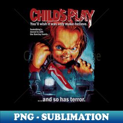 childs play horror classic chucky - exclusive sublimation digital file - fashionable and fearless