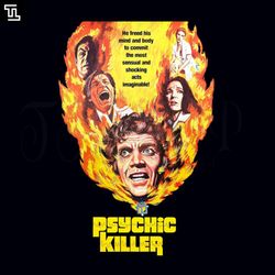 psychic killer retro cult classic horror fan art halloween png
