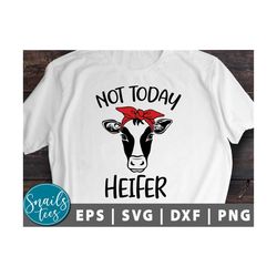 not today heifer svg png eps dxf heifer svg cow, bandana farmlife svg heifer cow svg digital download cut file for cricu