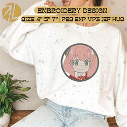 anime embroidery files, spy girl embroidery, spy embroidery designs, spy kid embroidery, embroidery pes, dst, jef  files, instant download