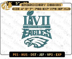 nfl super bowl lvii philadelphia eagles embroidery design, nfl football logo embroidery design, famous football team embroidery design, football embroidery design, pes, dst, jef, files